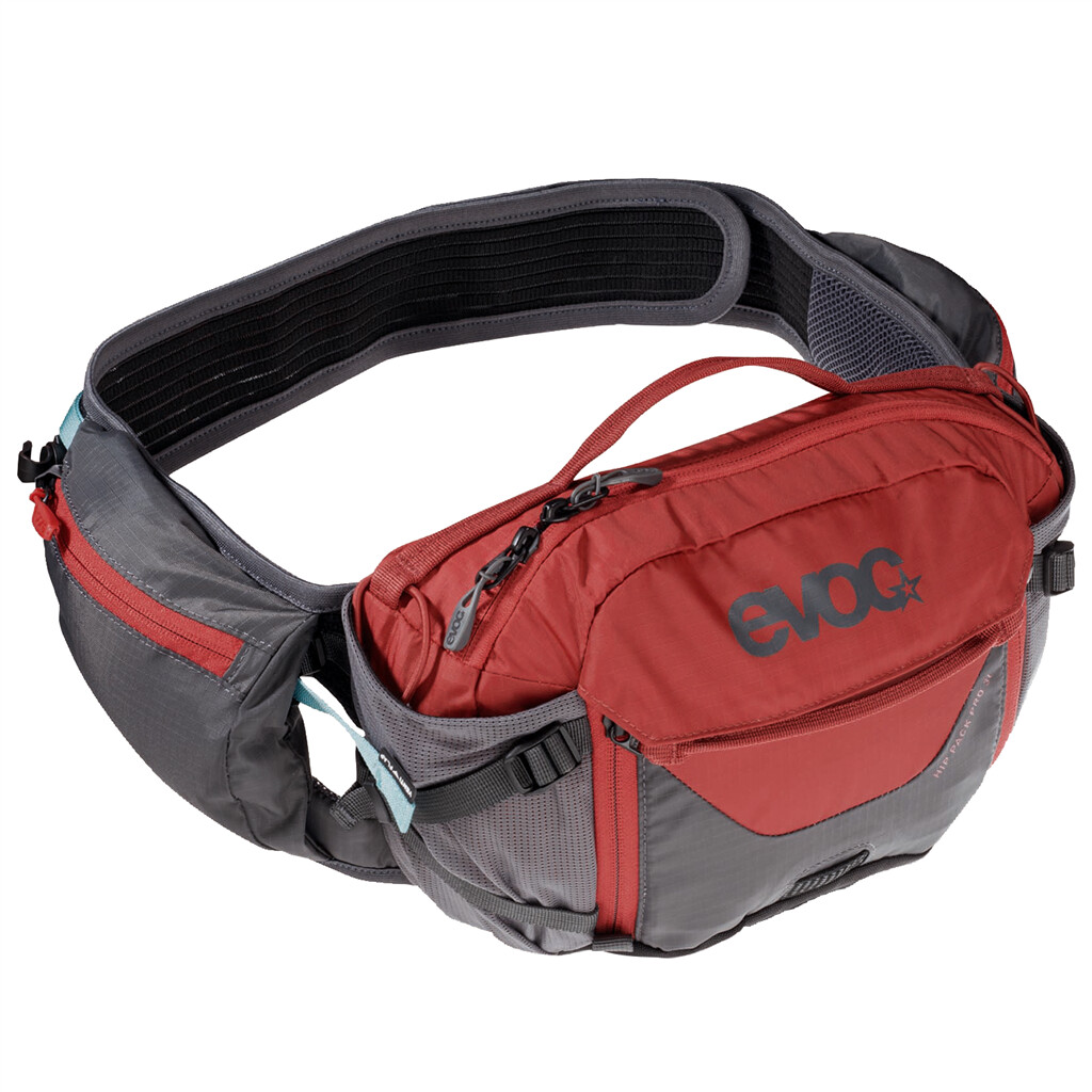 Evoc - Hip Pack Pro 3L + 1,5L Bladder - carbon grey/chili red