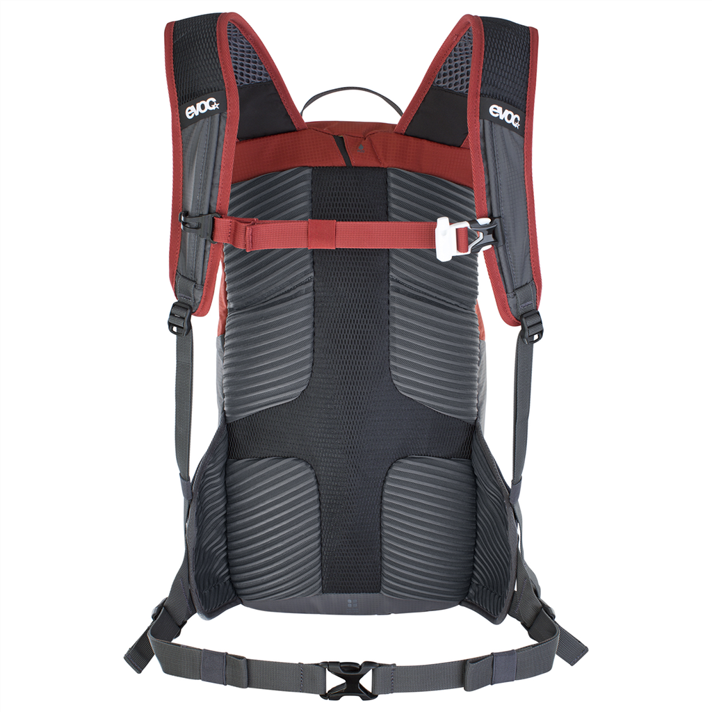 Evoc - Ride 12L + 2L Bladder Backpack - chili red/carbon grey