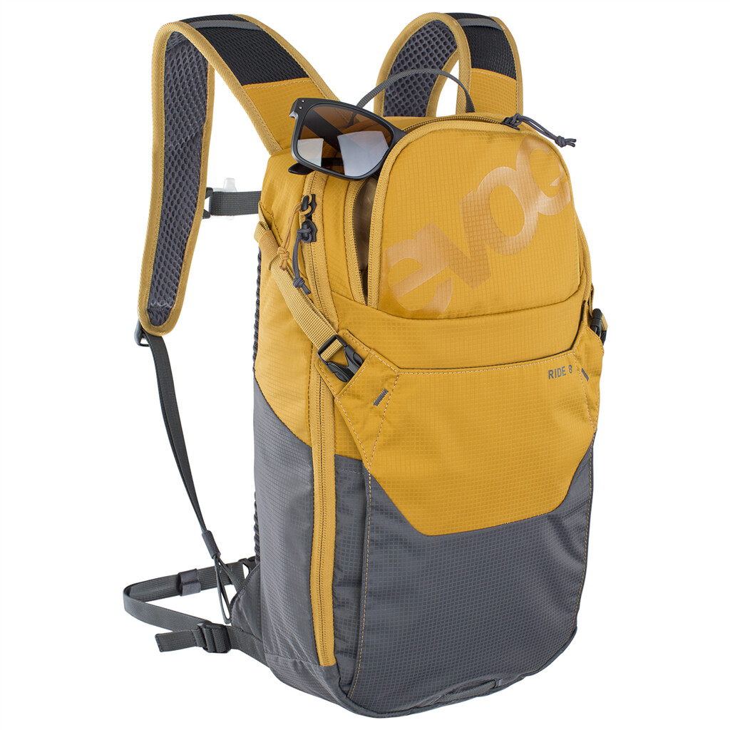 Evoc - Ride 8L + 2L Bladder Backpack - loam/carbon grey