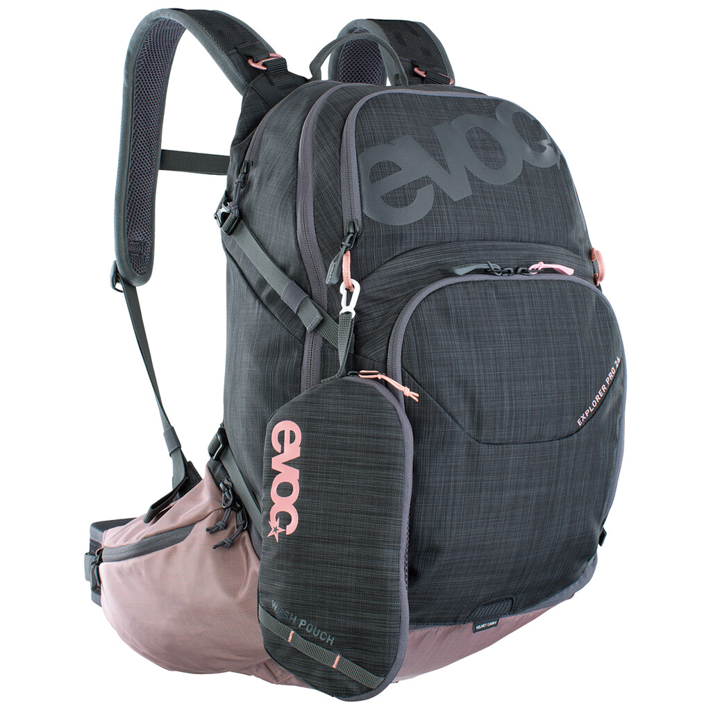 Evoc - Explorer Pro 26L Backpack - carbon grey/dusty pink