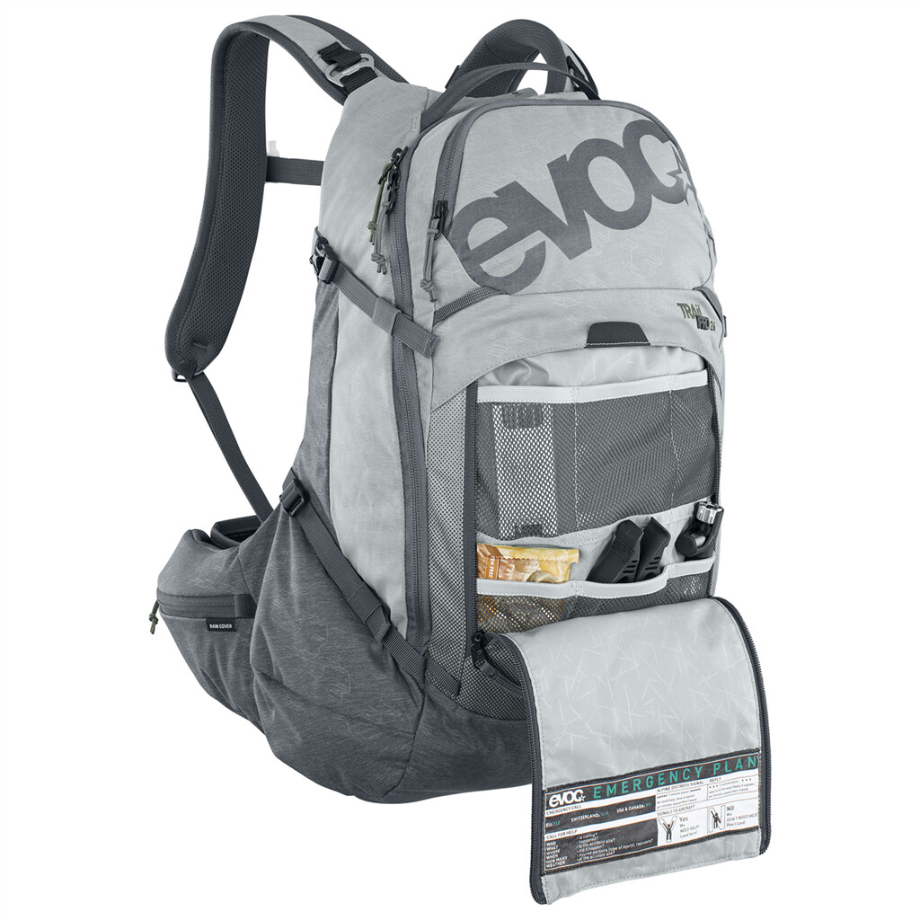 Evoc - Trail Pro 26L Backpack - stone/carbon grey