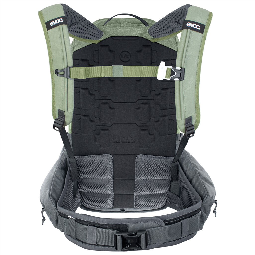 Evoc - Trail Pro 16L Backpack - light olive/carbon grey