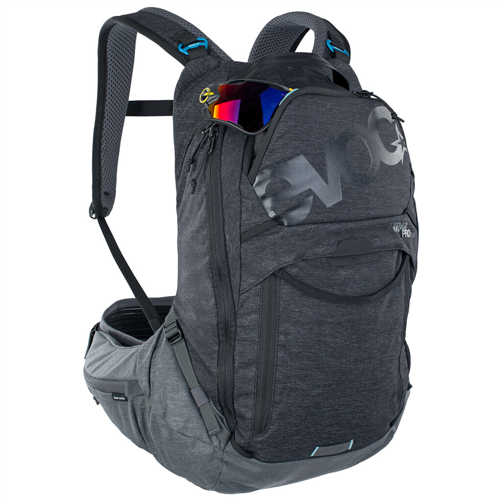 Evoc - Trail Pro 16L Backpack - black/carbon grey