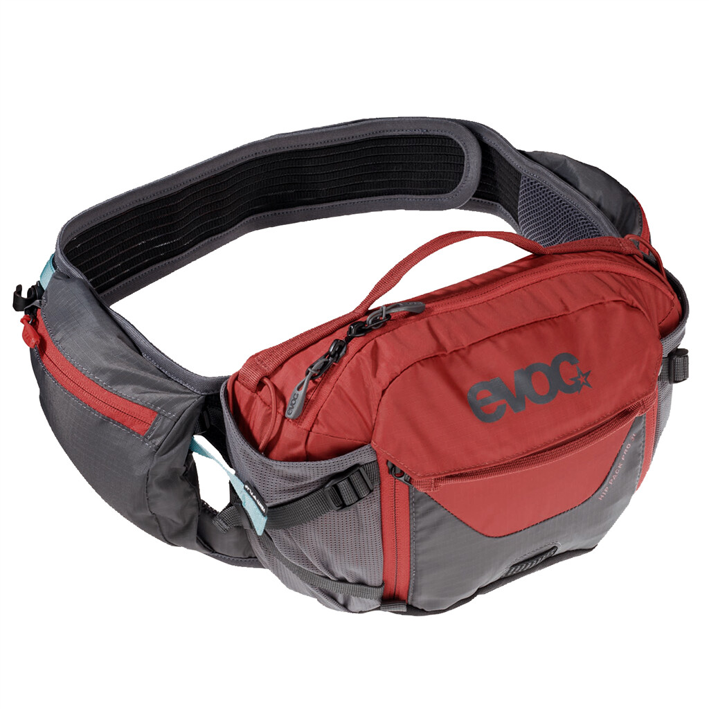 Evoc - Hip Pack Pro 3L - carbon grey/chili red